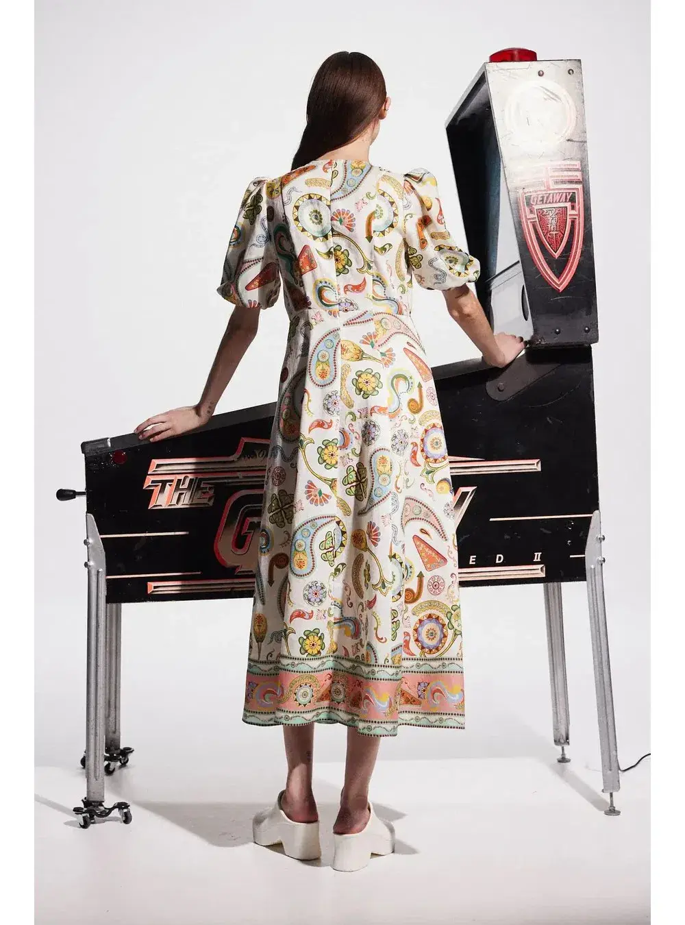 Alemais Arcade Midi Dress Print Size 12 - Image 2