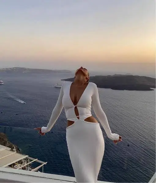 Arcina Ori Aston Dress Ivory Size 6 - Image 4