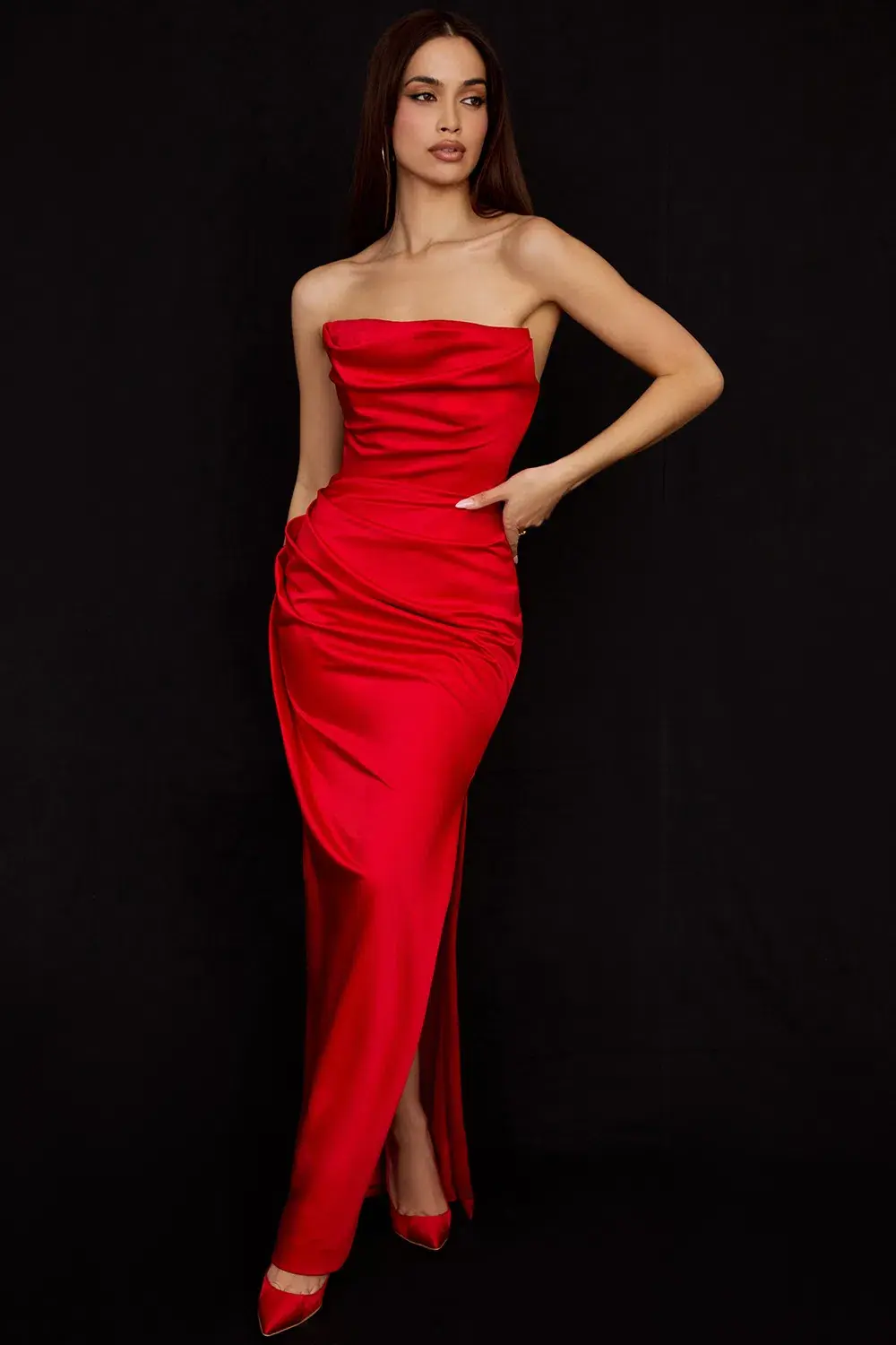 House of CB Adrienne Dress Red Size 6  - Image 3