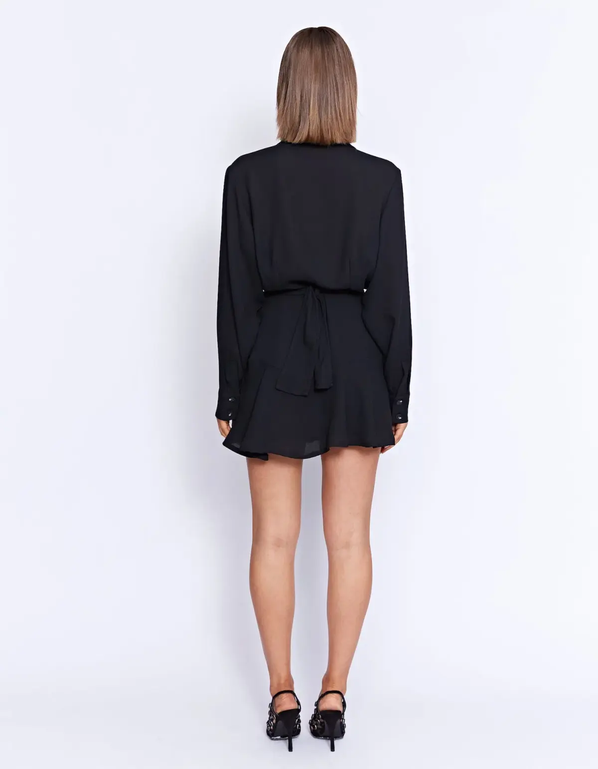 Pfeiffer St Germaine Mini Dress in Black Size AU 10 - Image 3