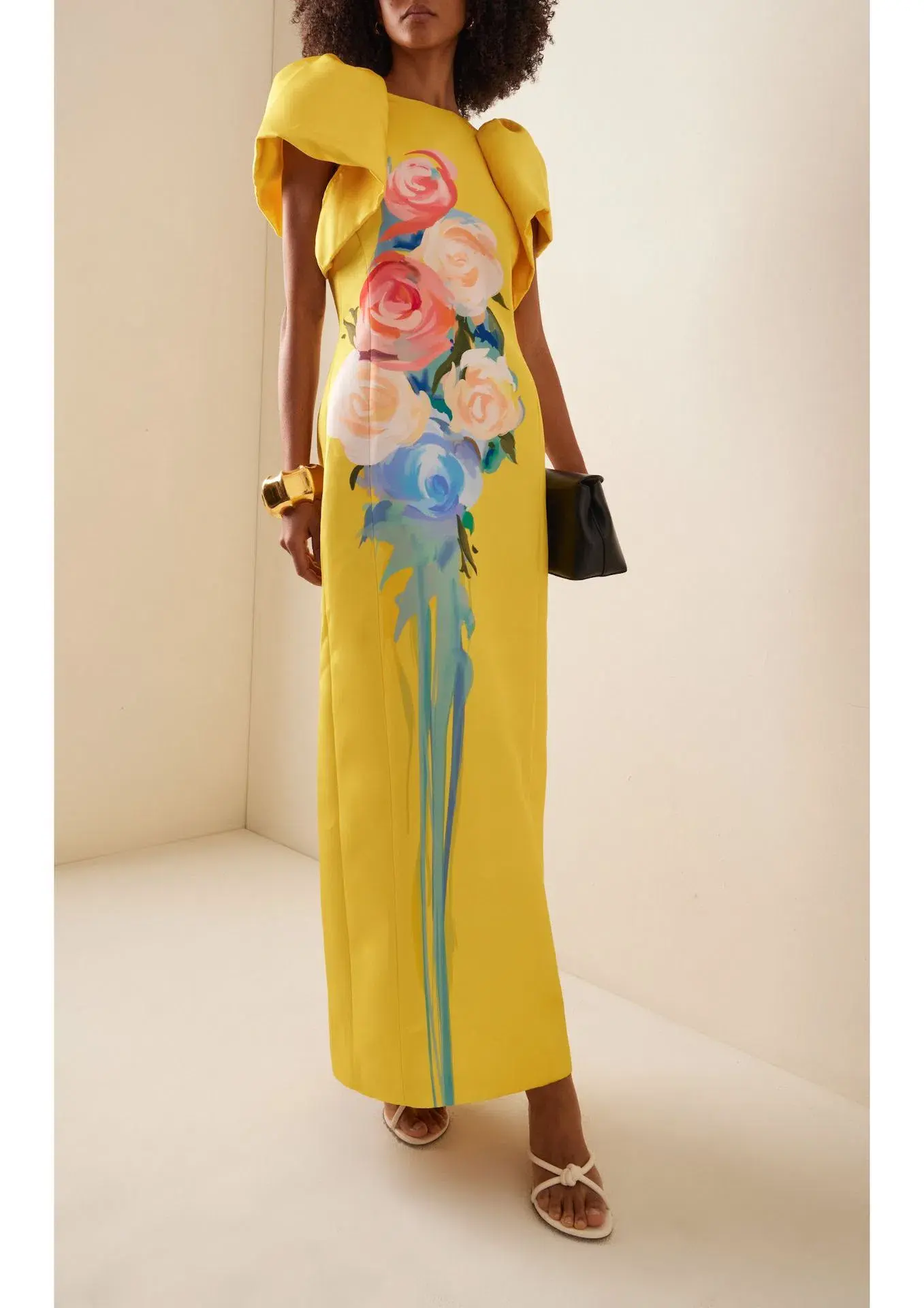 Leo Lin Lucinda Maxi Dress Bouquet Print Size 8 - Image 1