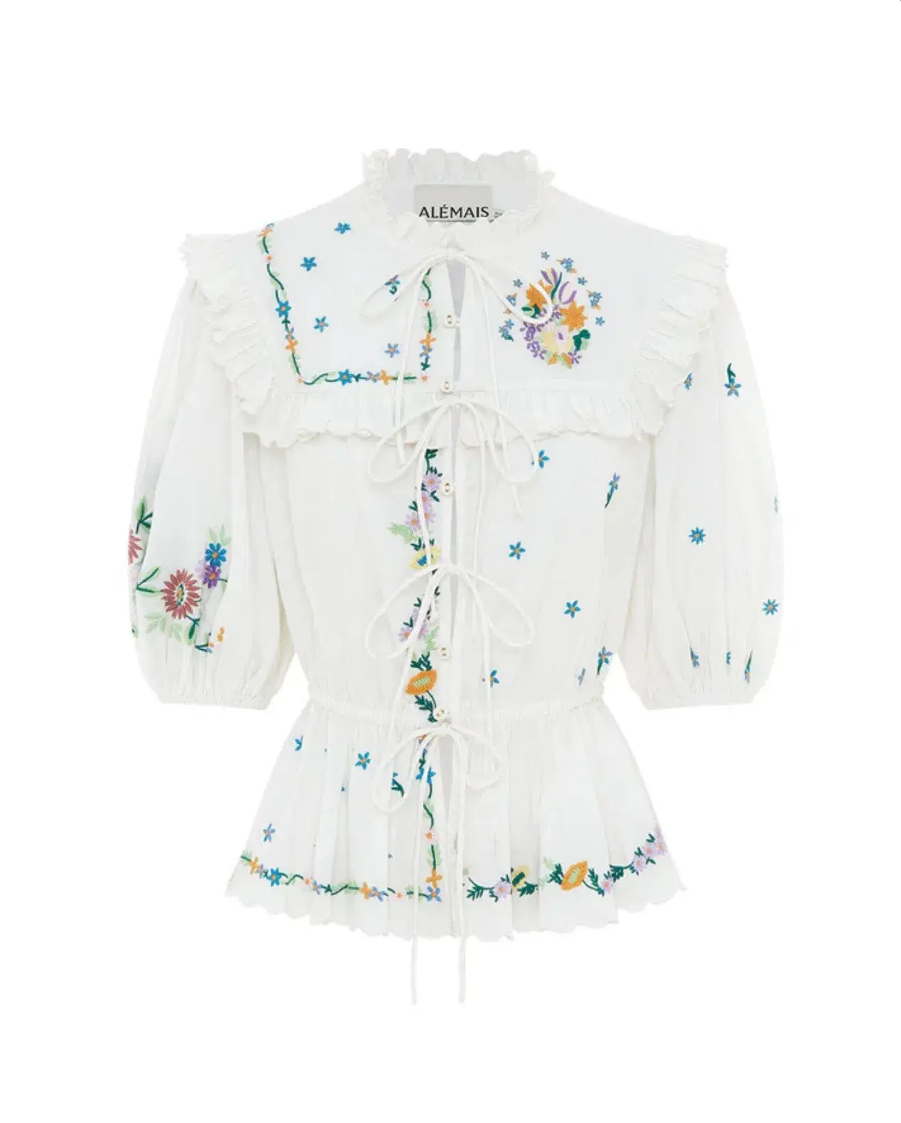 Alemais Willa Embroidered Blouse and Skirt Set Floral Size 14 - Image 6
