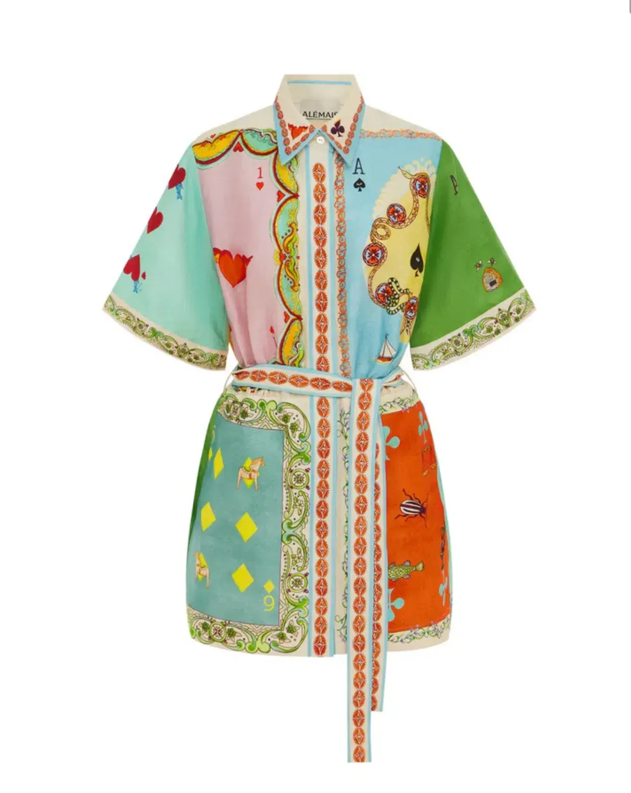 Alemais Rummy Mini Dress Multi Size 16 - Image 5