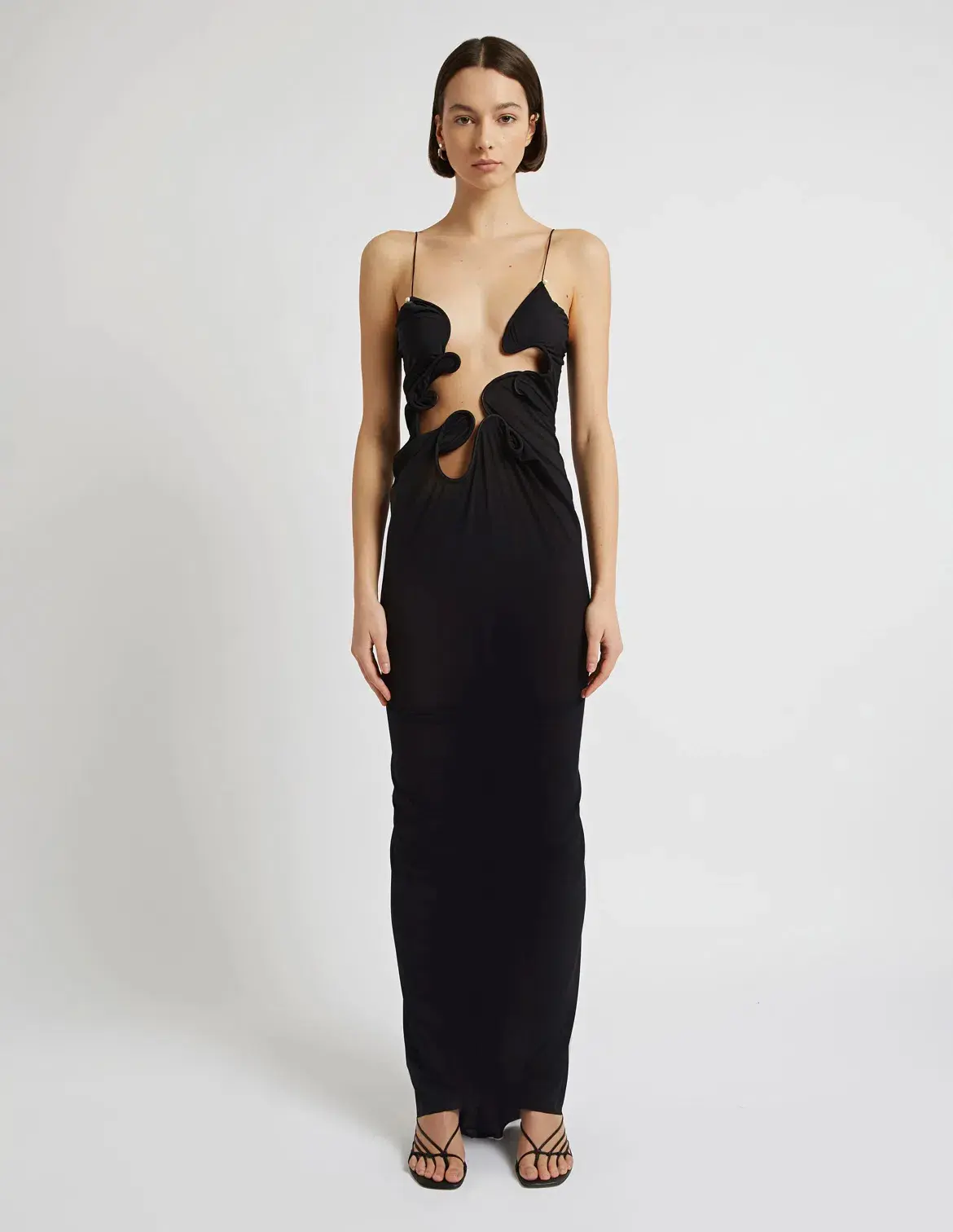 Christopher Esber Molded Venus Dress Black Size 6 - Image 2