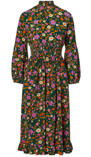Scanlan Theodore CDC Printed Ruffle Hem Dress Floral Size 8 - Image 2