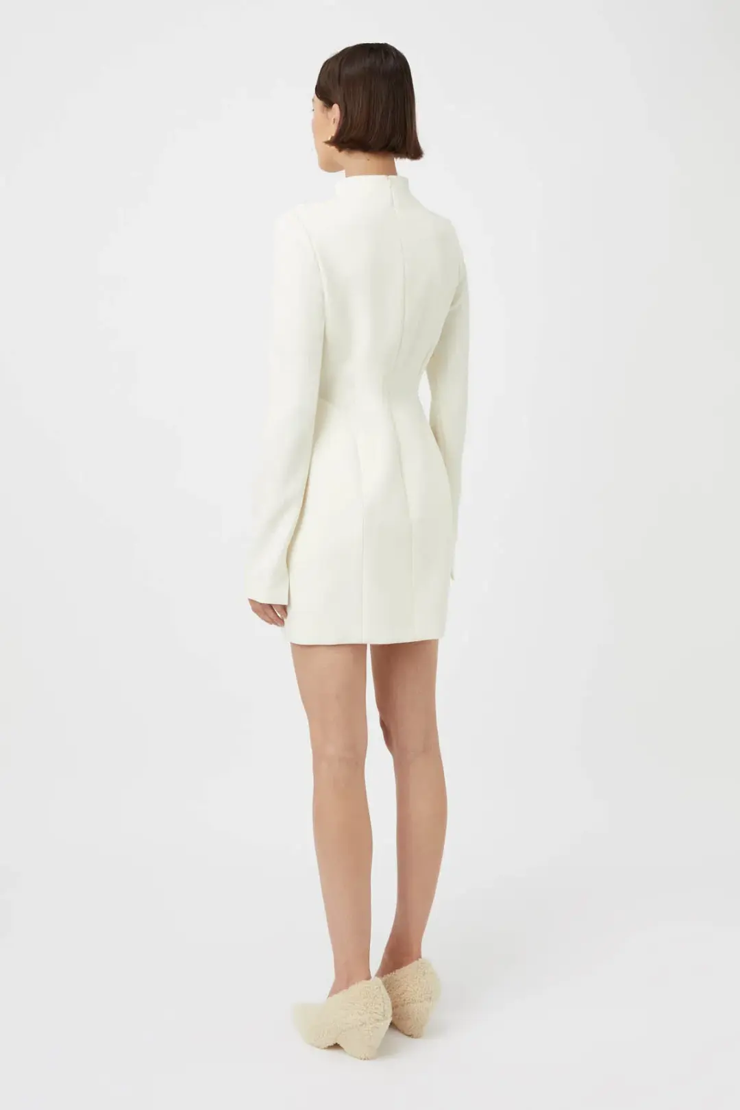 Camilla and Marc The Portico Mini Dress Cream Size 10  for rent on The Volte - main image