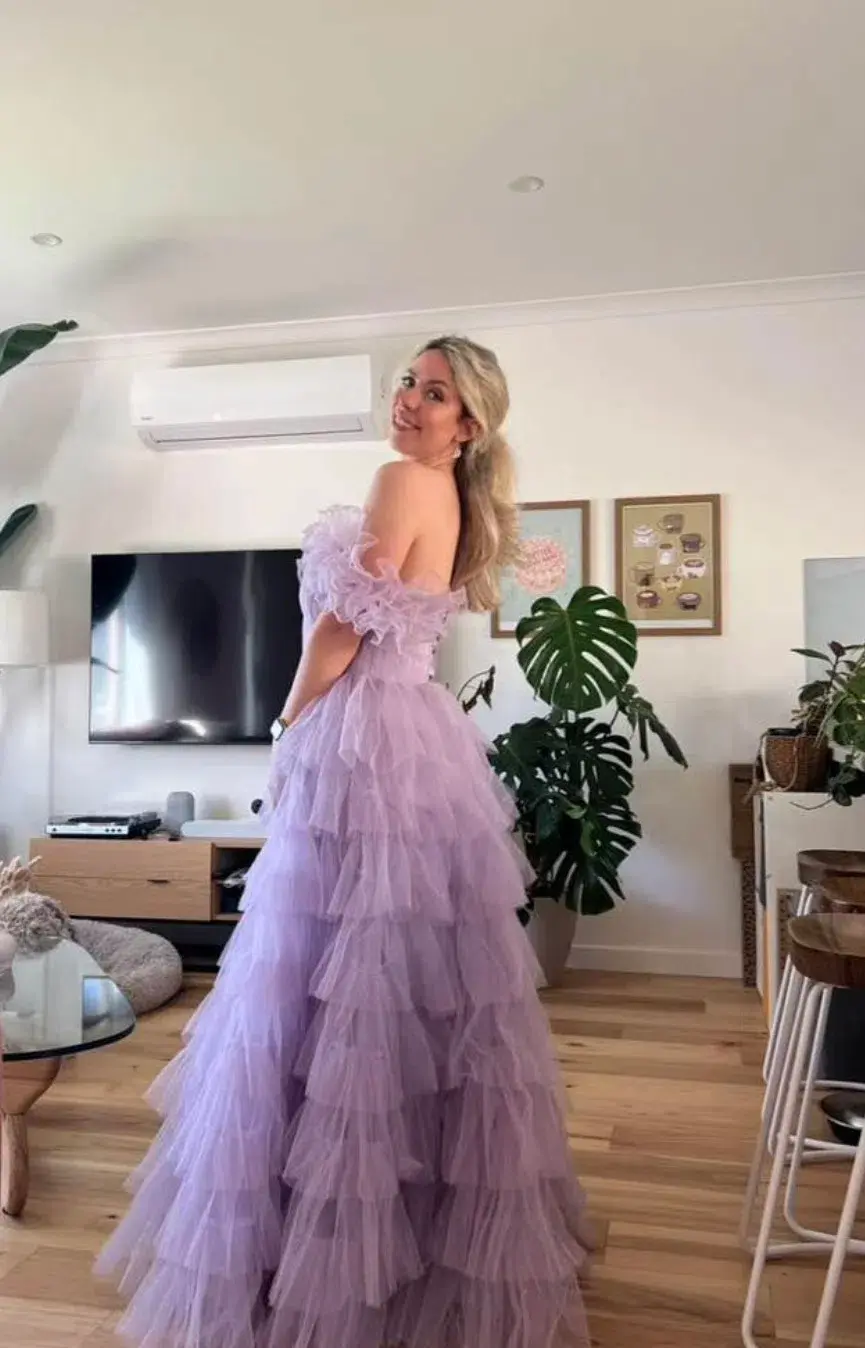 Ava Gowns Disney Princess Bridgerton Purple Ball Gown Purple Size 10 - Image 2