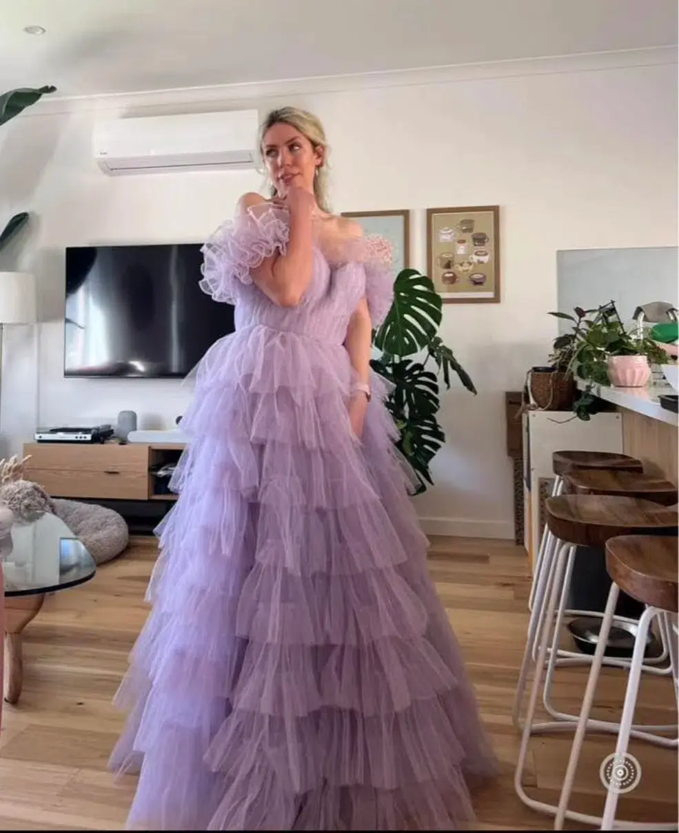 Ava Gowns Disney Princess Bridgerton Purple Ball Gown Purple Size 10 - Image 1