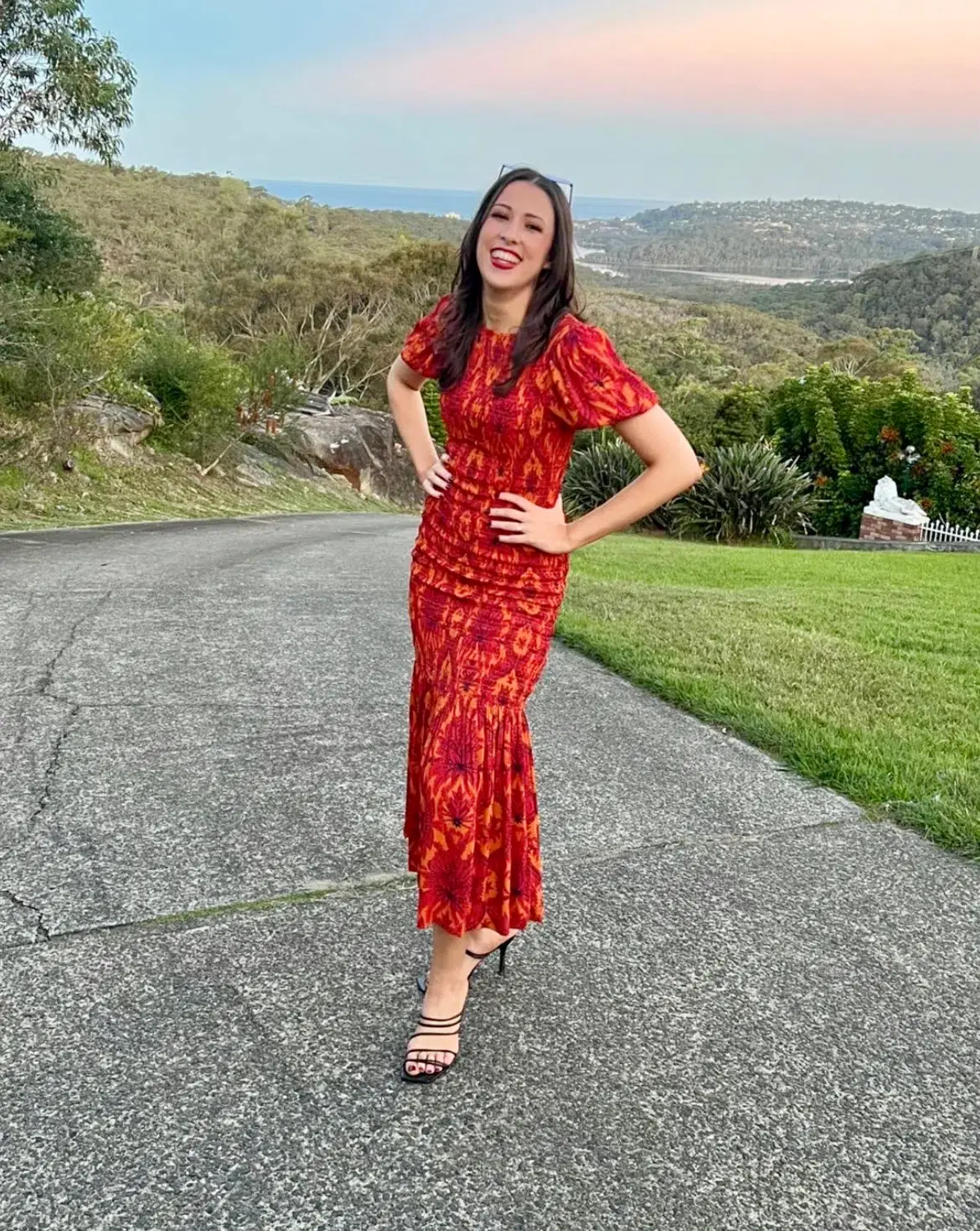 Rue Stiic Isabella Maxi Dress Red Size M/AU 10  - Image 6