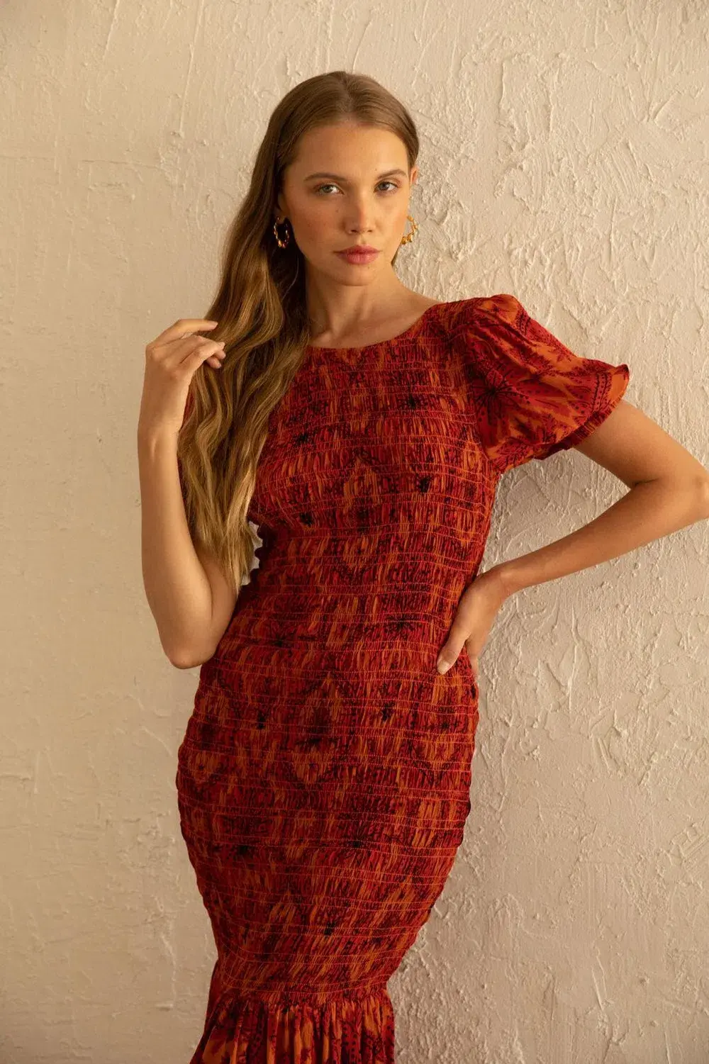 Rue Stiic Isabella Maxi Dress Red Size M/AU 10  - Image 5