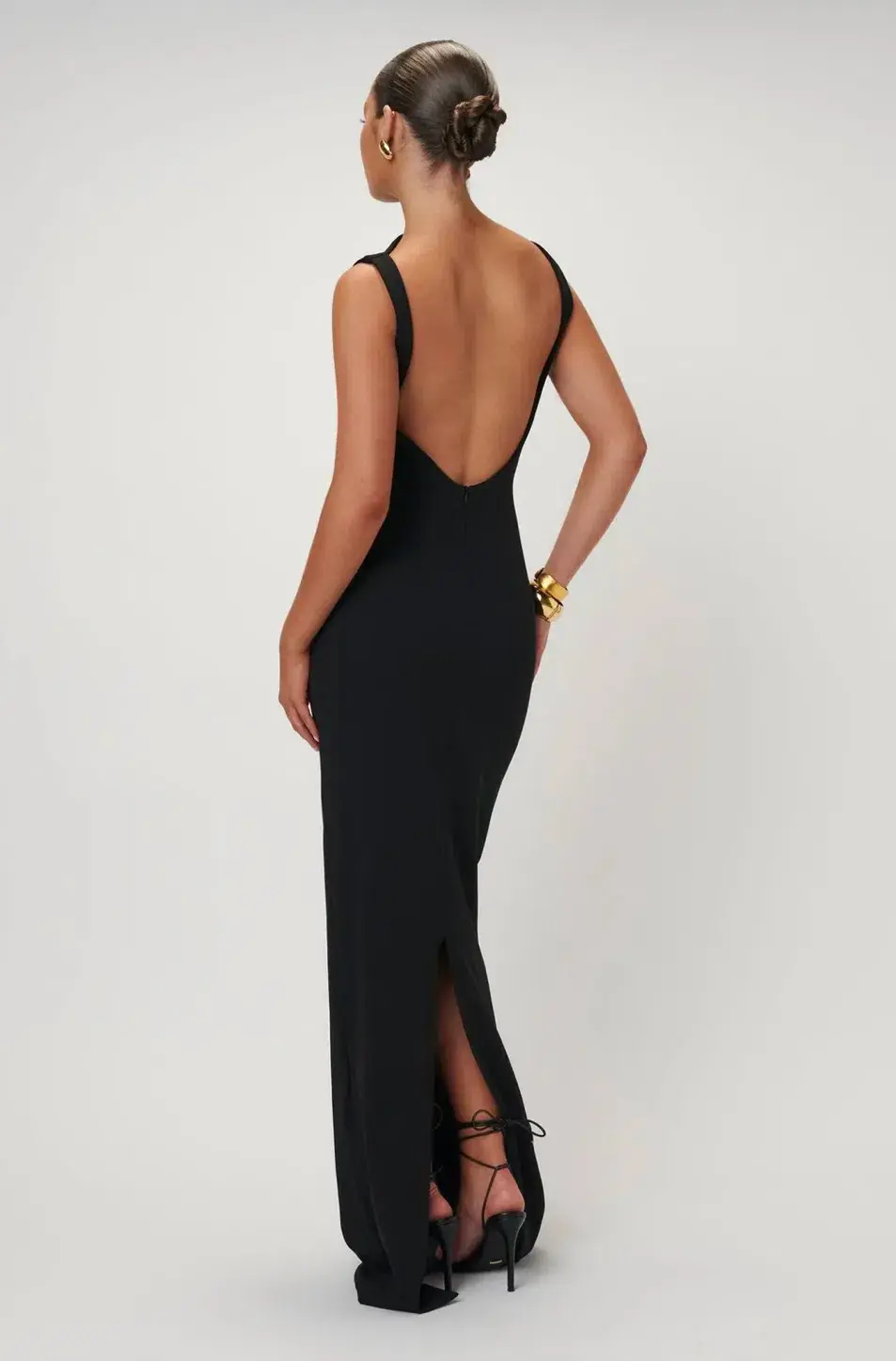 Effie Kats Verona Gown Black Size 6 - Image 3