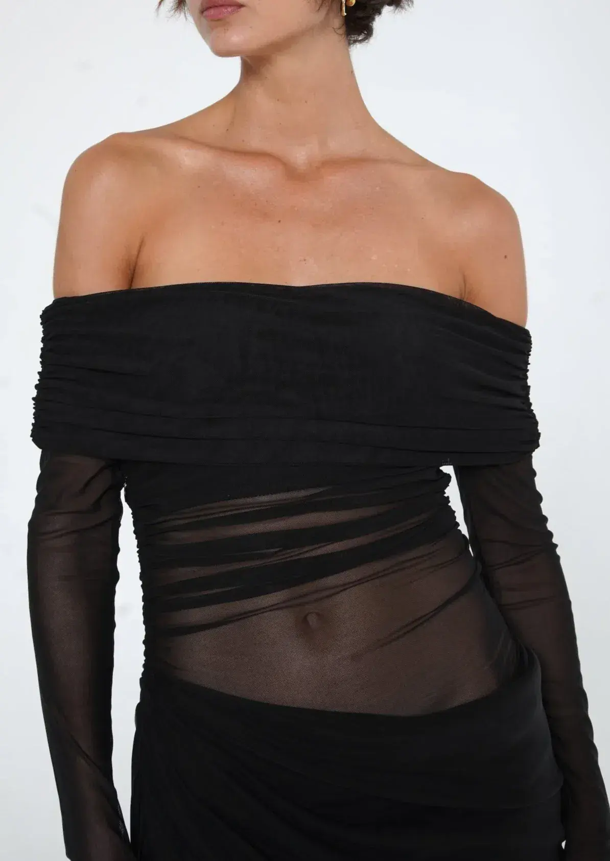 Benni Yasmin Off-Shoulder Maxi Dress Black Size 8 - Image 2