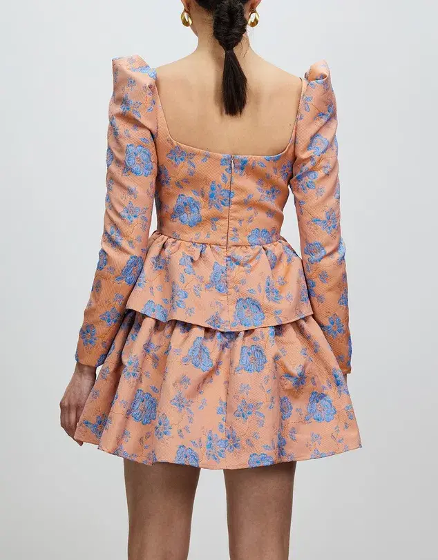 Nicola Finetti Lolly Mini Dress Multi Floral Size 10 - Image 4