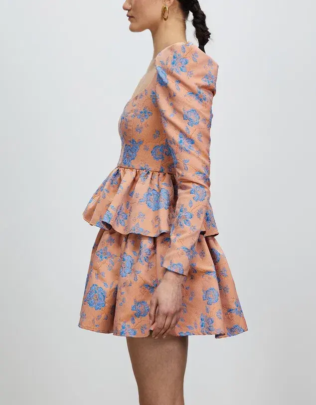 Nicola Finetti Lolly Mini Dress Multi Floral Size 10 for rent on The Volte - main image