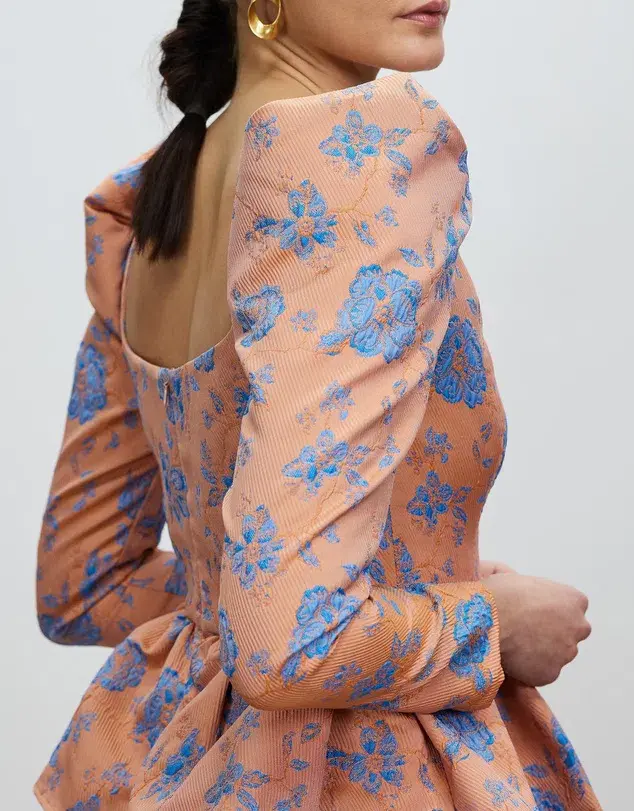 Nicola Finetti Lolly Mini Dress Multi Floral Size 10 for rent on The Volte - main image