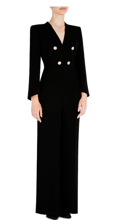 Carla Zampatti Onyx Military Precision Jumpsuit Black Size 12 - Image 4