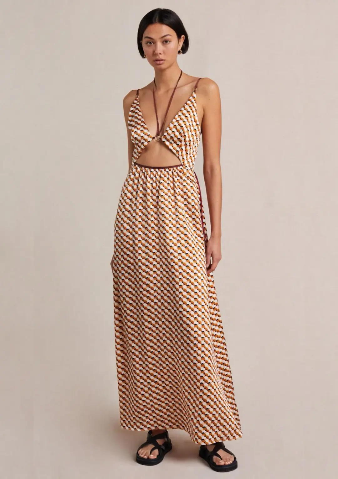 Bec & Bridge Casablanca Maxi Dress Print Size 6 for rent on The Volte - main image