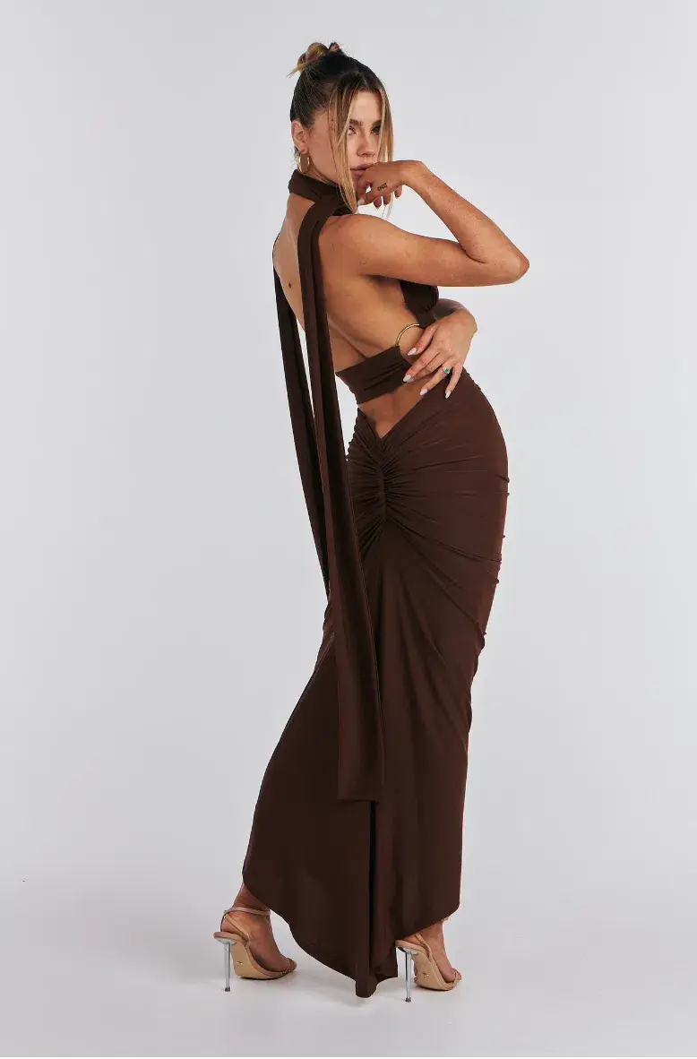 Melani The Label Xara Multiway Two Piece Set Chocolate Size S / AU 8 - Image 3