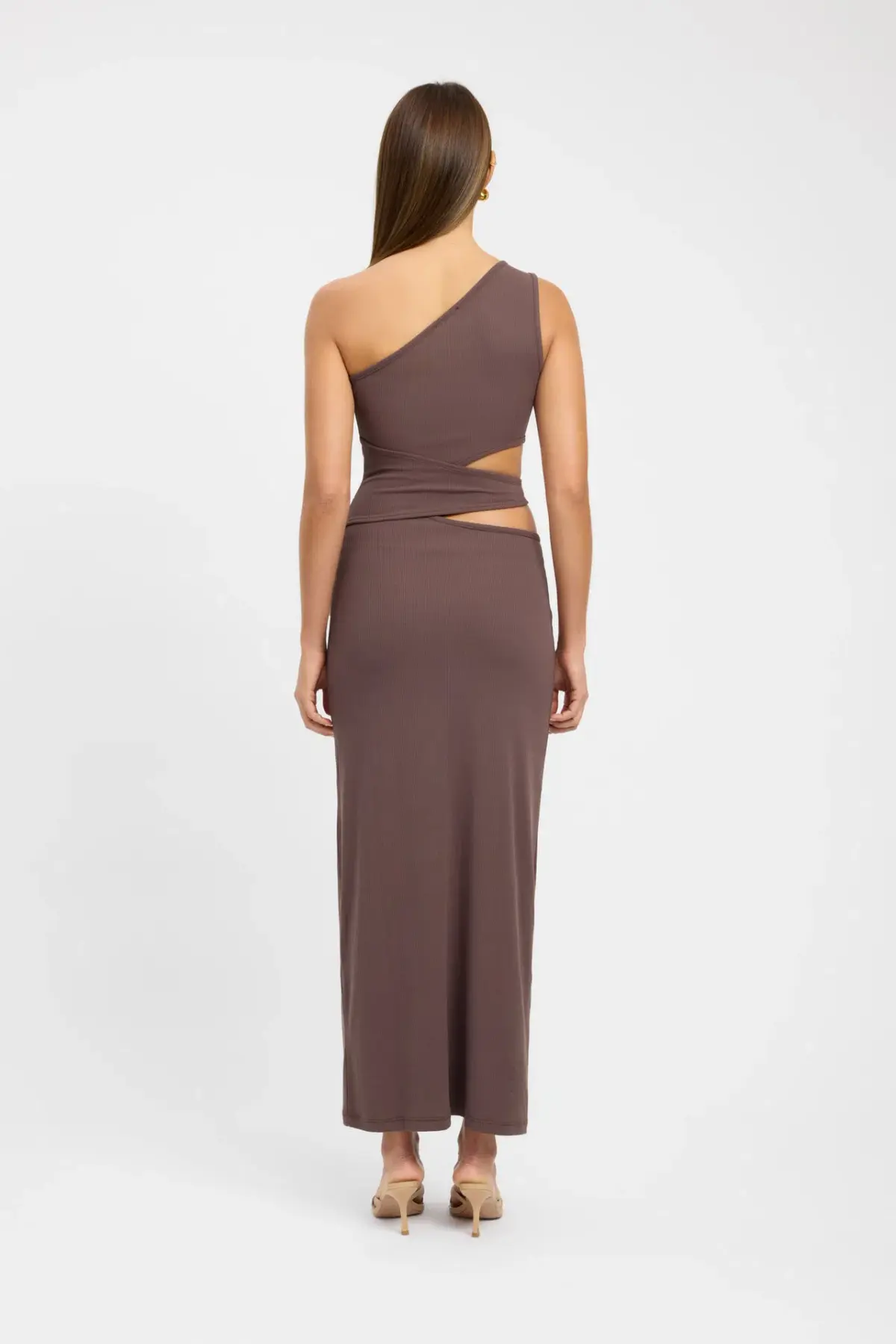 Kookai Faye Maxi Dress Dark Chocolate Brown Size 38 / AU 10 - Image 2