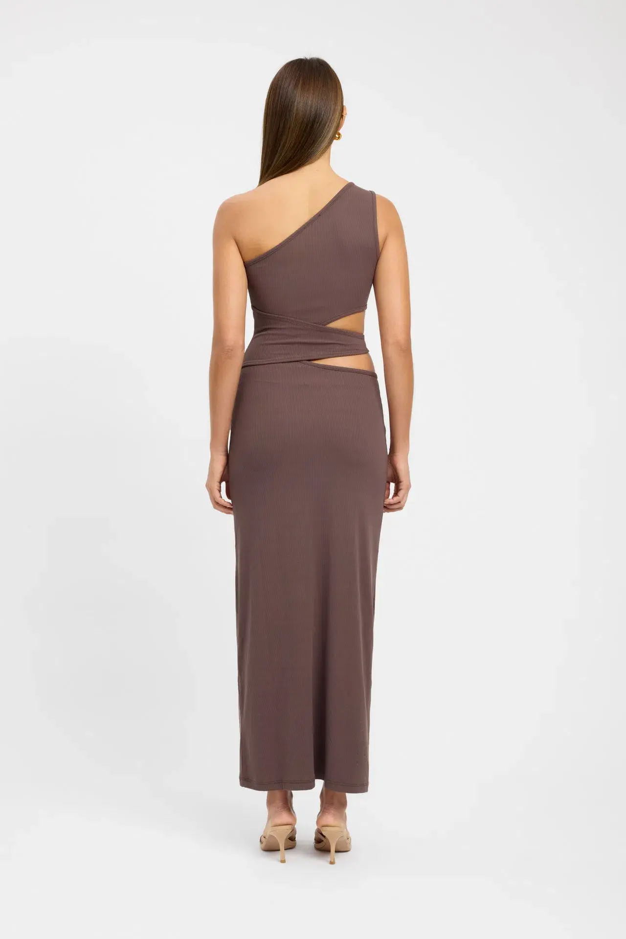 Kookai Faye Maxi Dress Dark Chocolate Brown Size 38 / AU 10 - Image 2