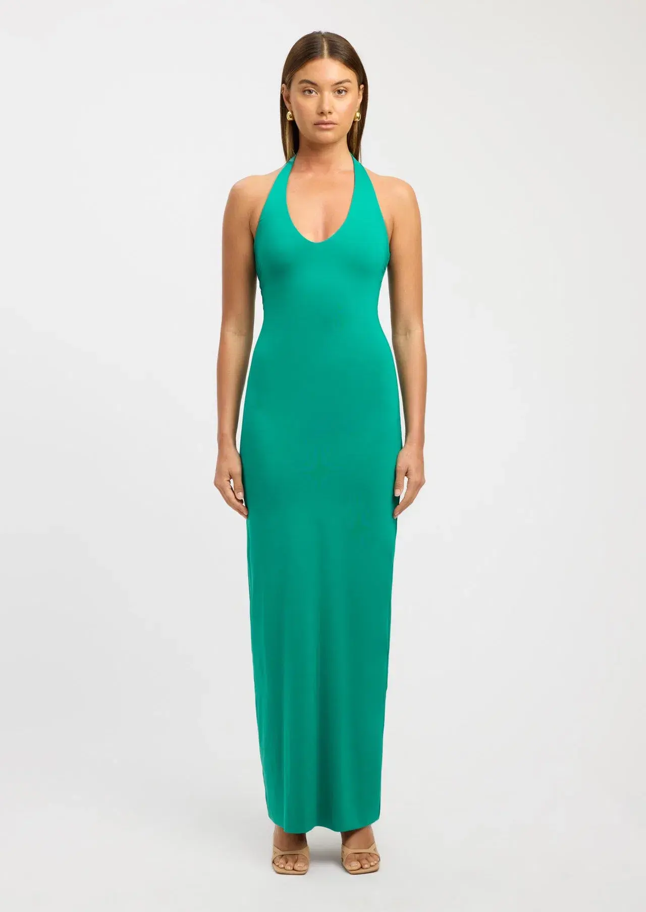 Kookai Stella Halter Maxi Dress Green Apple Size 36 / AU 8 - Image 1