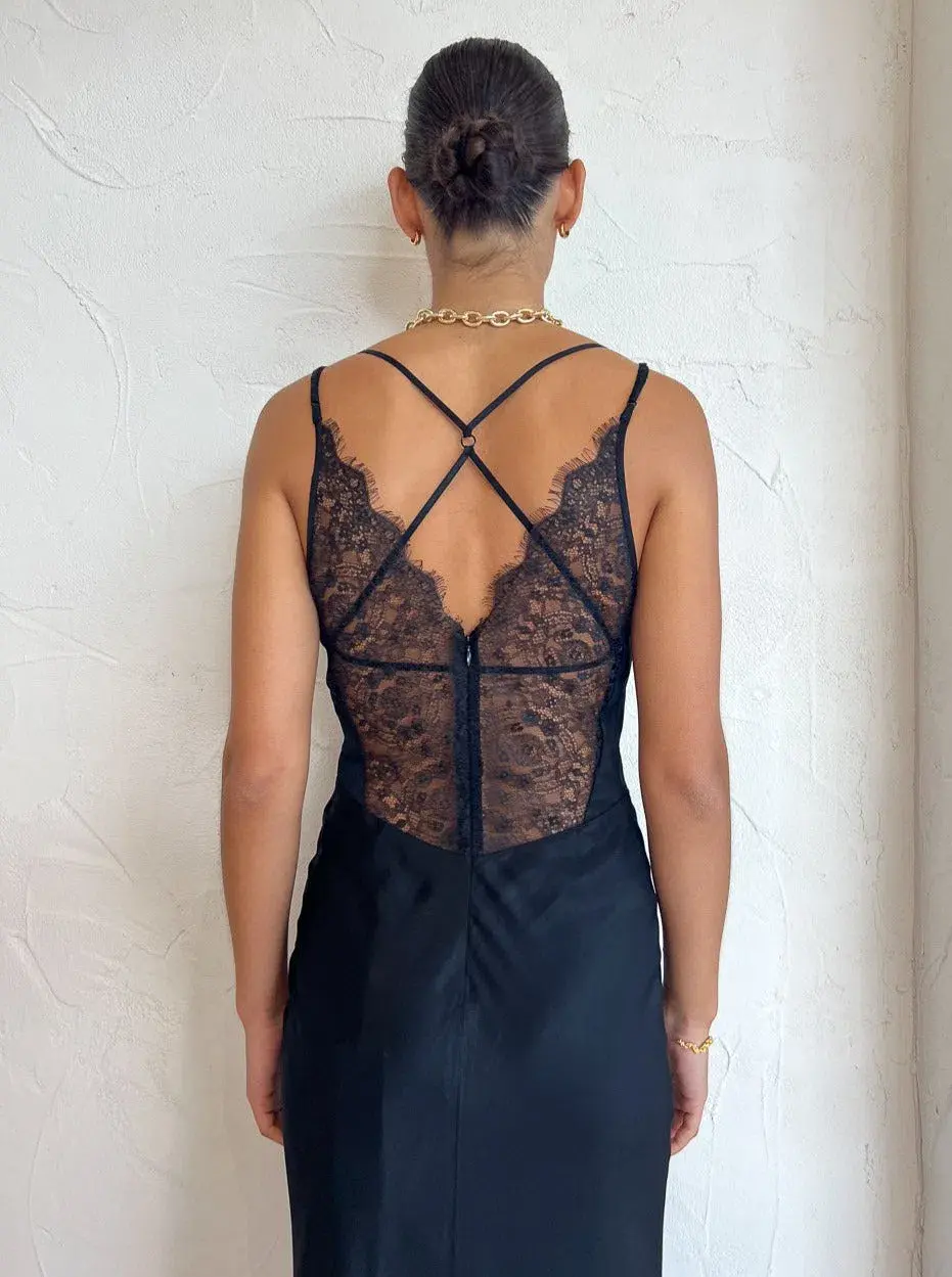 Bec & Bridge Lucille Lace Maxi Dress Black Size S / AU 8 - Image 2