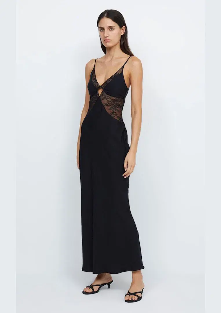 Bec & Bridge Nora Lace Maxi Dress Black Size M / AU 10 - Image 1
