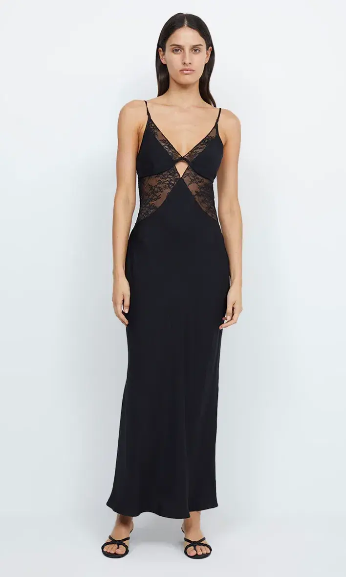 Bec & Bridge Nora Lace Maxi Dress Black Size M / AU 10 - Image 2