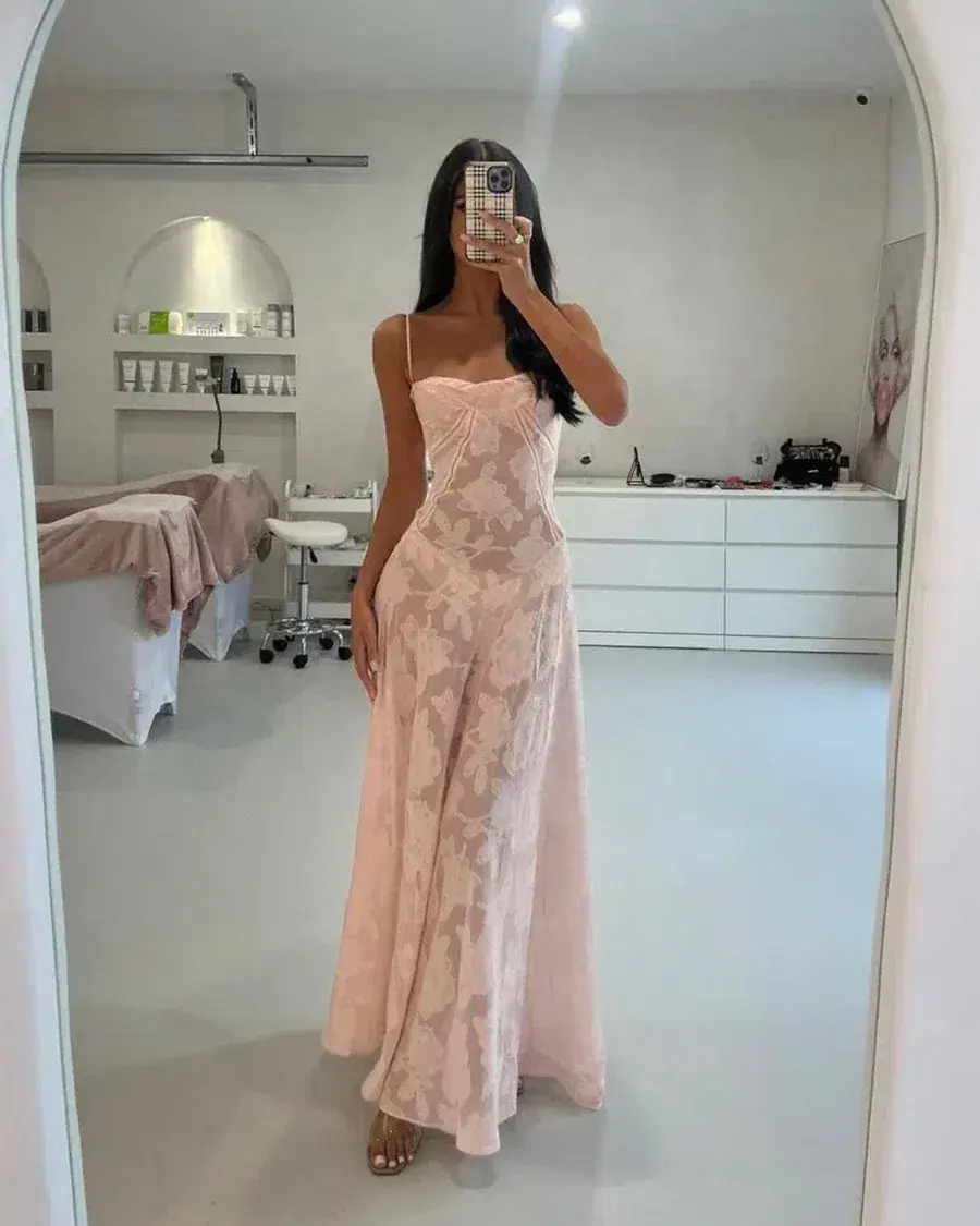 House Of CB Seren Dress Pink Size AU 10 - Image 1