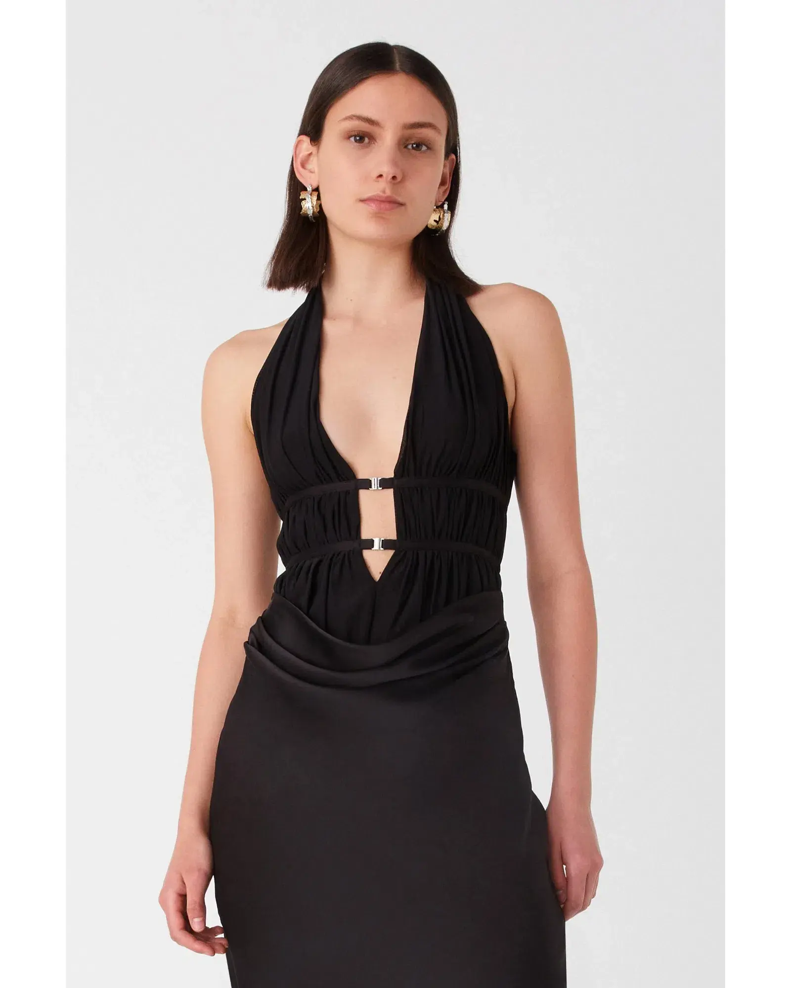 Misha Celine Maxi Dress Black Size 8 - Image 4