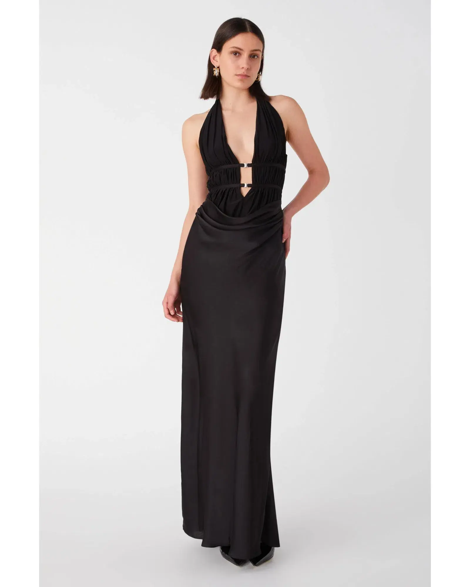 Misha Celine Maxi Dress Black Size 8 - Image 2