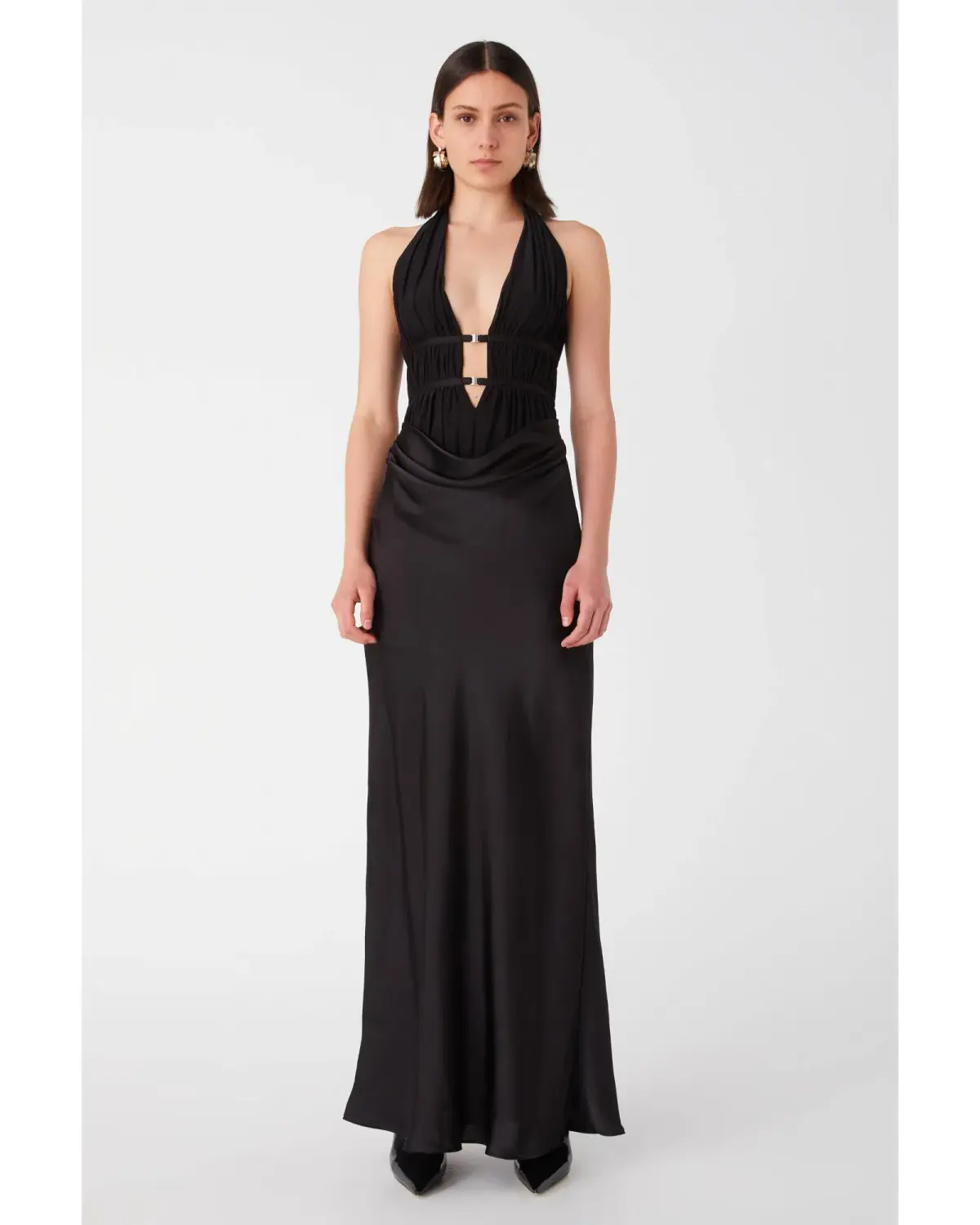 Misha Celine Maxi Gown Black SIze 10 - Image 2