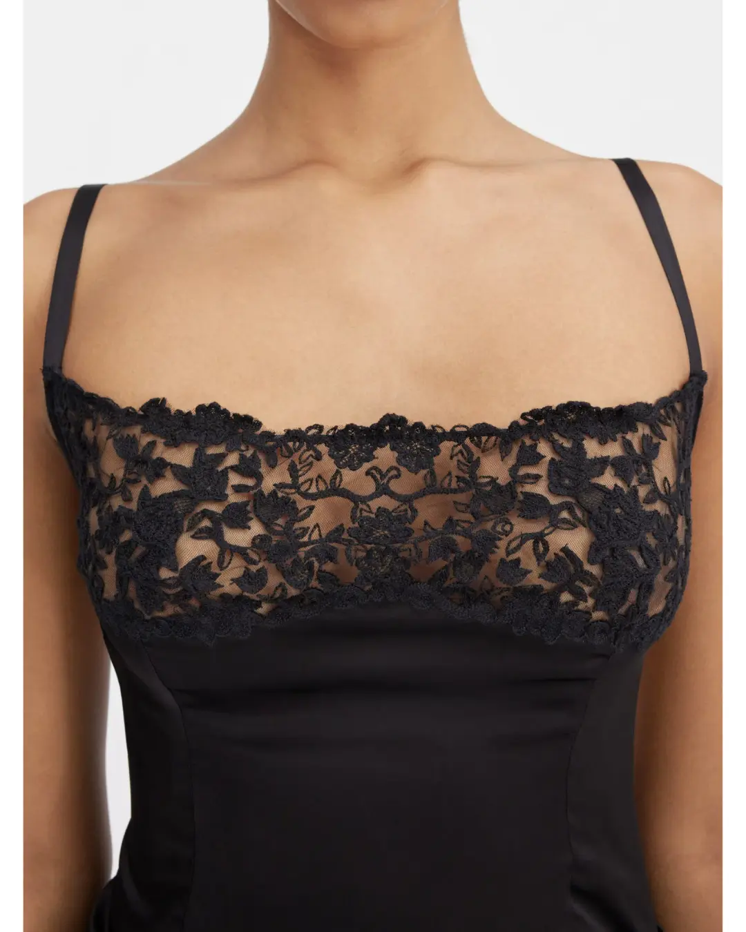 Jacquemus La Saudade longue brodée Dress Black Size AU 8 for rent on The Volte - main image