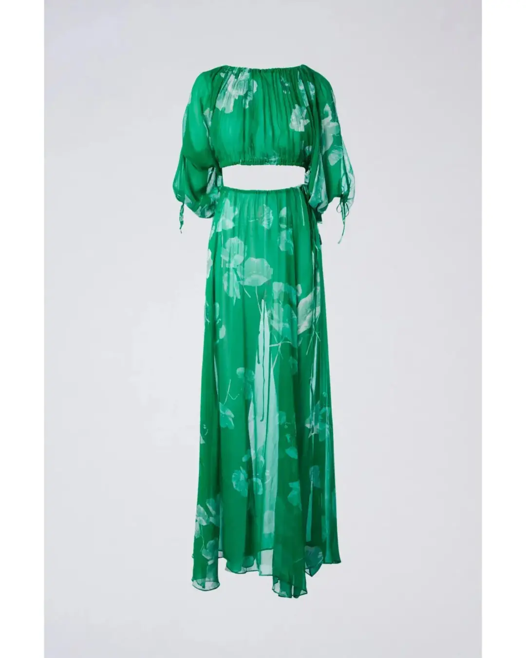 Scanlan Theodore Georgette Floral Set Kelly Green Size AU 8 for rent on The Volte - main image