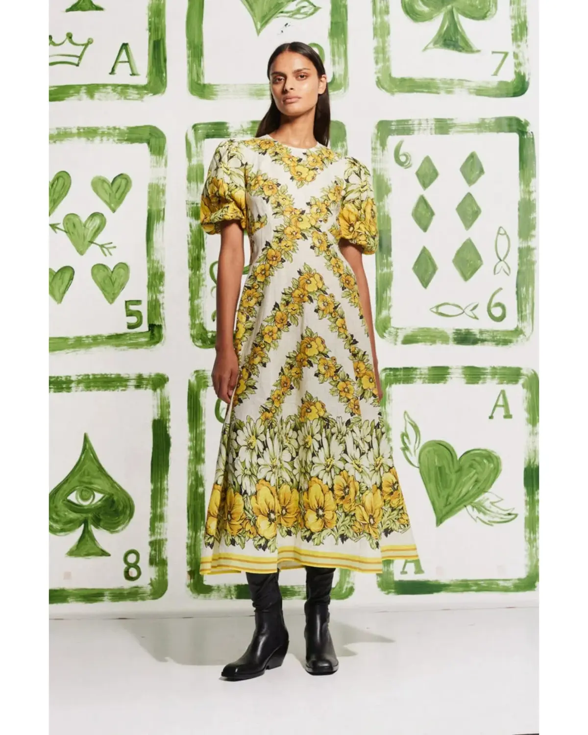 Alemais Gisela Midi Dress Print Size AU 8 - Image 1