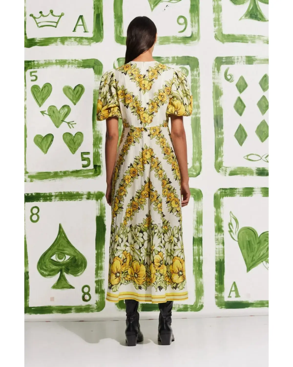 Alemais Gisela Midi Dress Print Size AU 8 - Image 3
