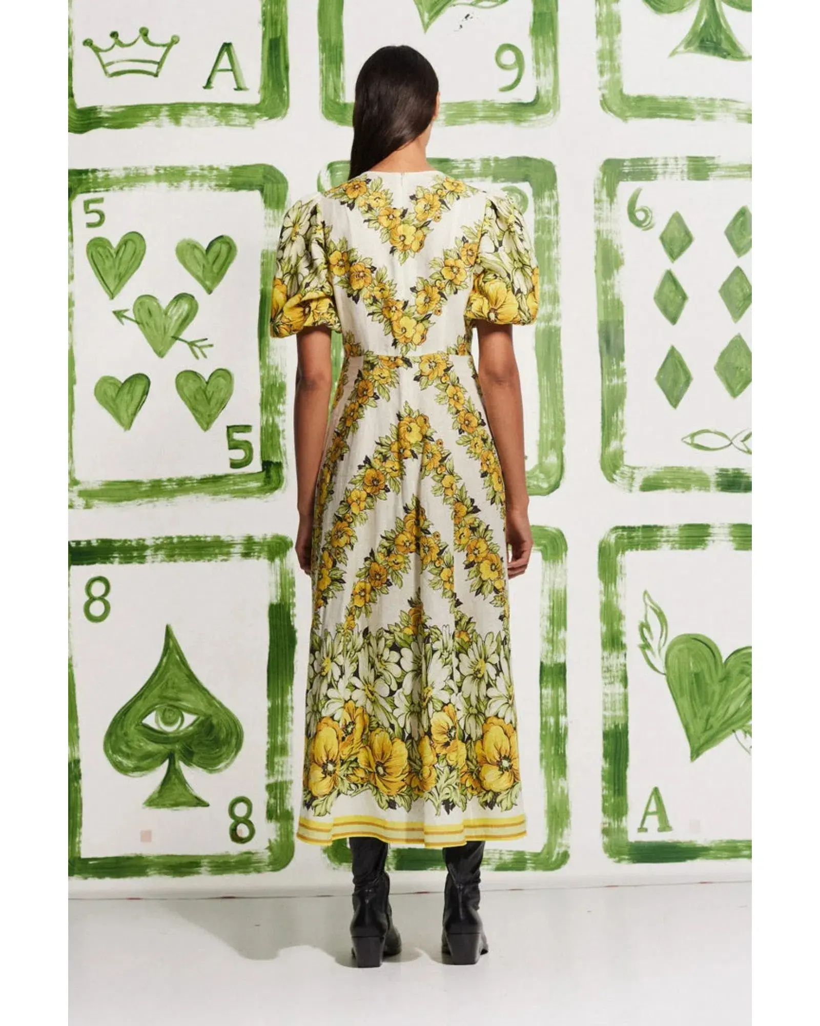 Alemais Gisela Midi Dress Print Size AU 8 - Image 3