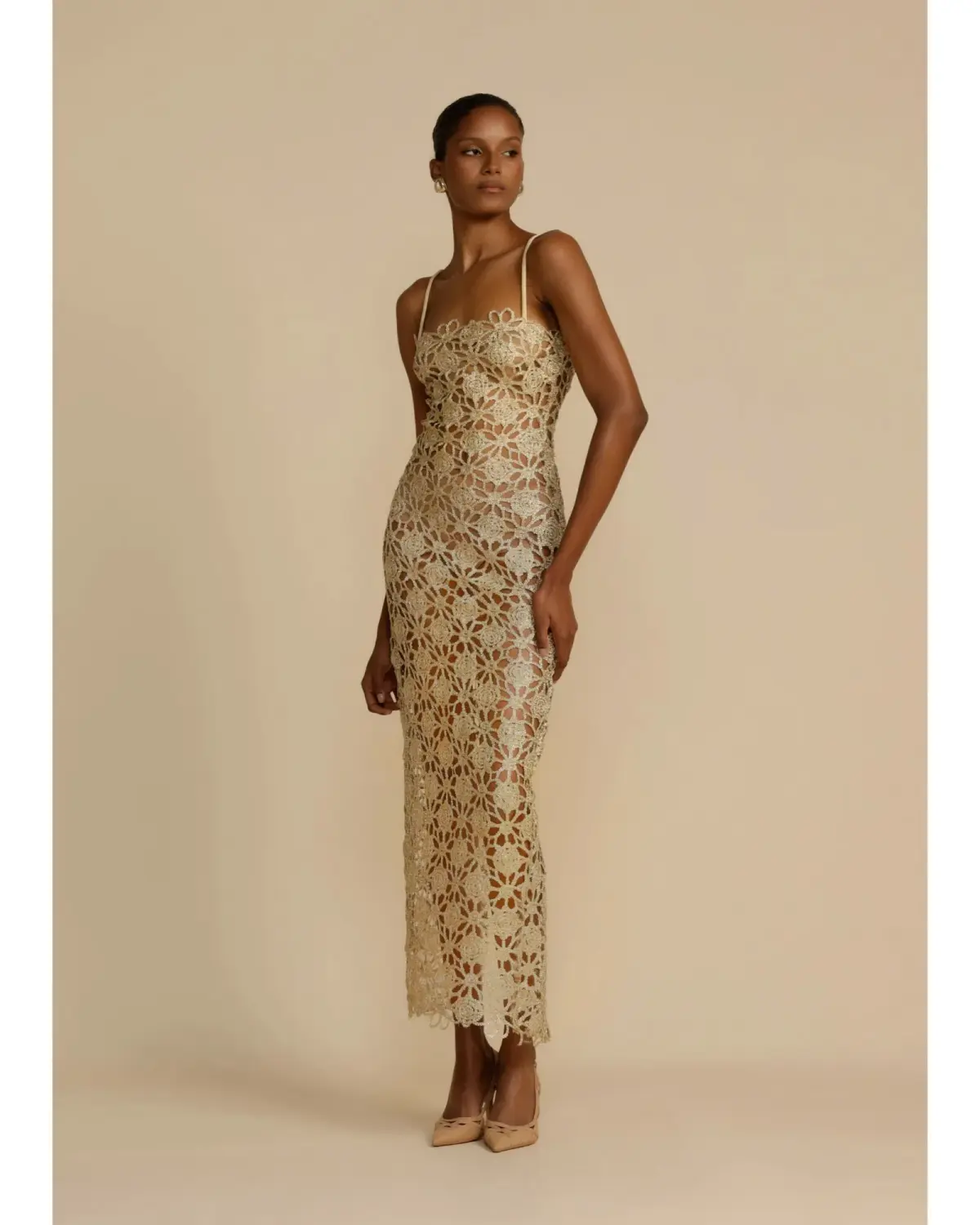 Arcina Ori Kendra Maxi Dress Gold Size XL / AU 14  - Image 1
