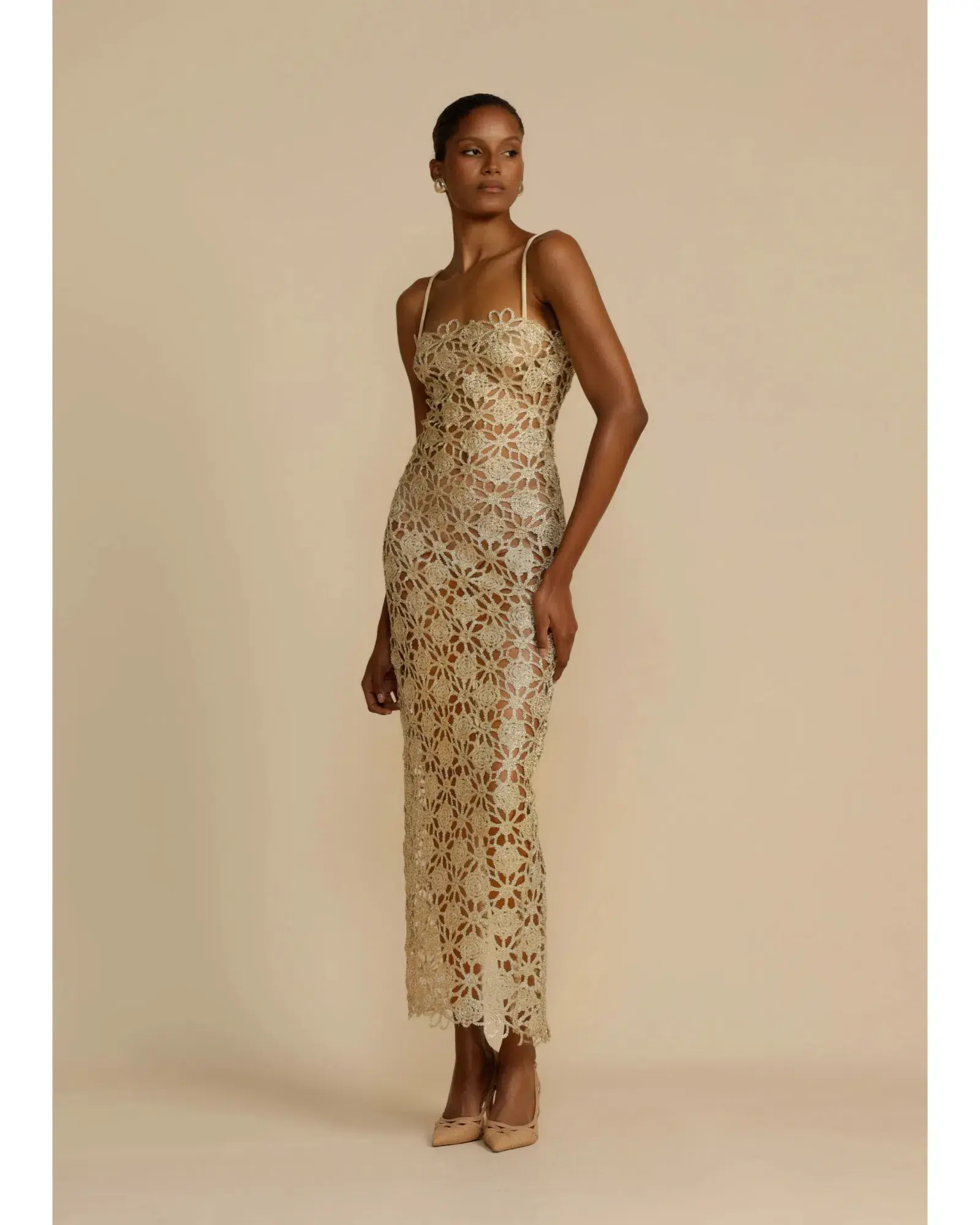 Arcina Ori Kendra Maxi Dress Gold Size XL / AU 14  - Image 1