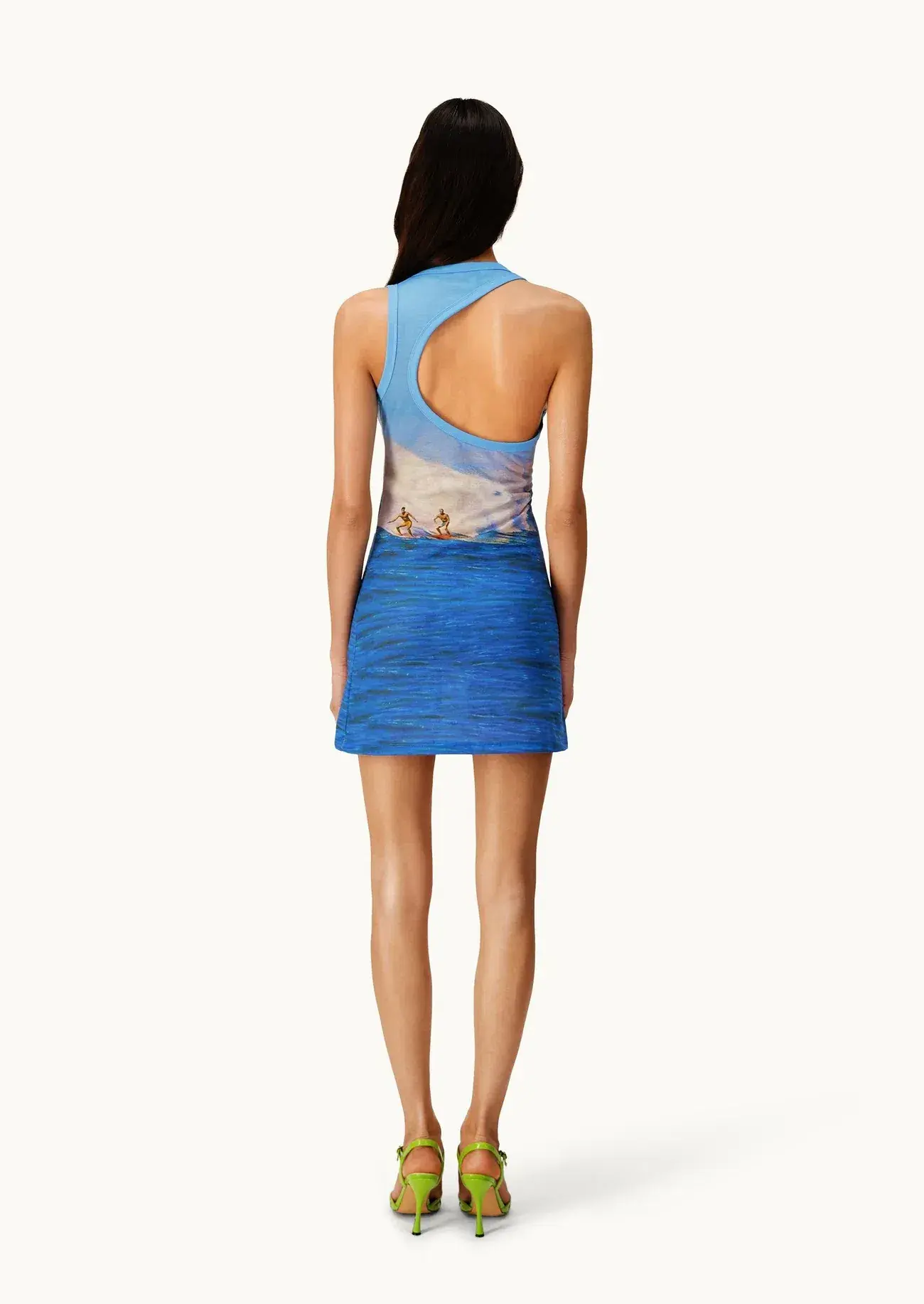 Mirae Paris Surfin' Mini Dress Blue Size S / AU 8 - Image 2