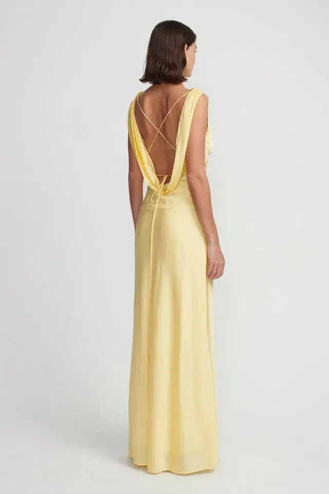 Hansen and Gretel Clara Bias Dress Butter Size XS / AU 6 - Image 3