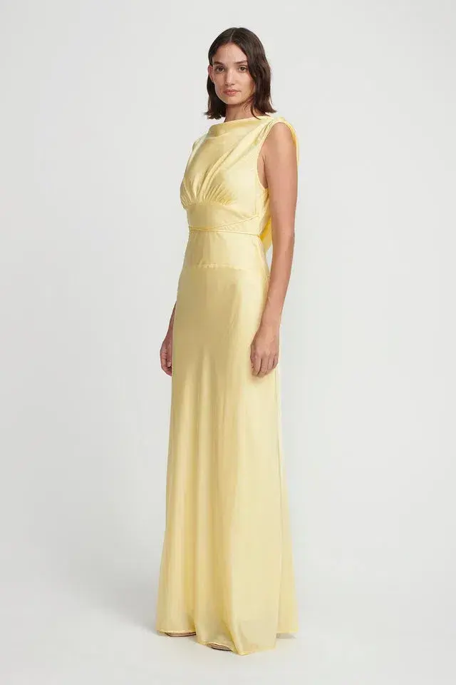 Hansen and Gretel Clara Bias Dress Butter Size XS / AU 6 - Image 2