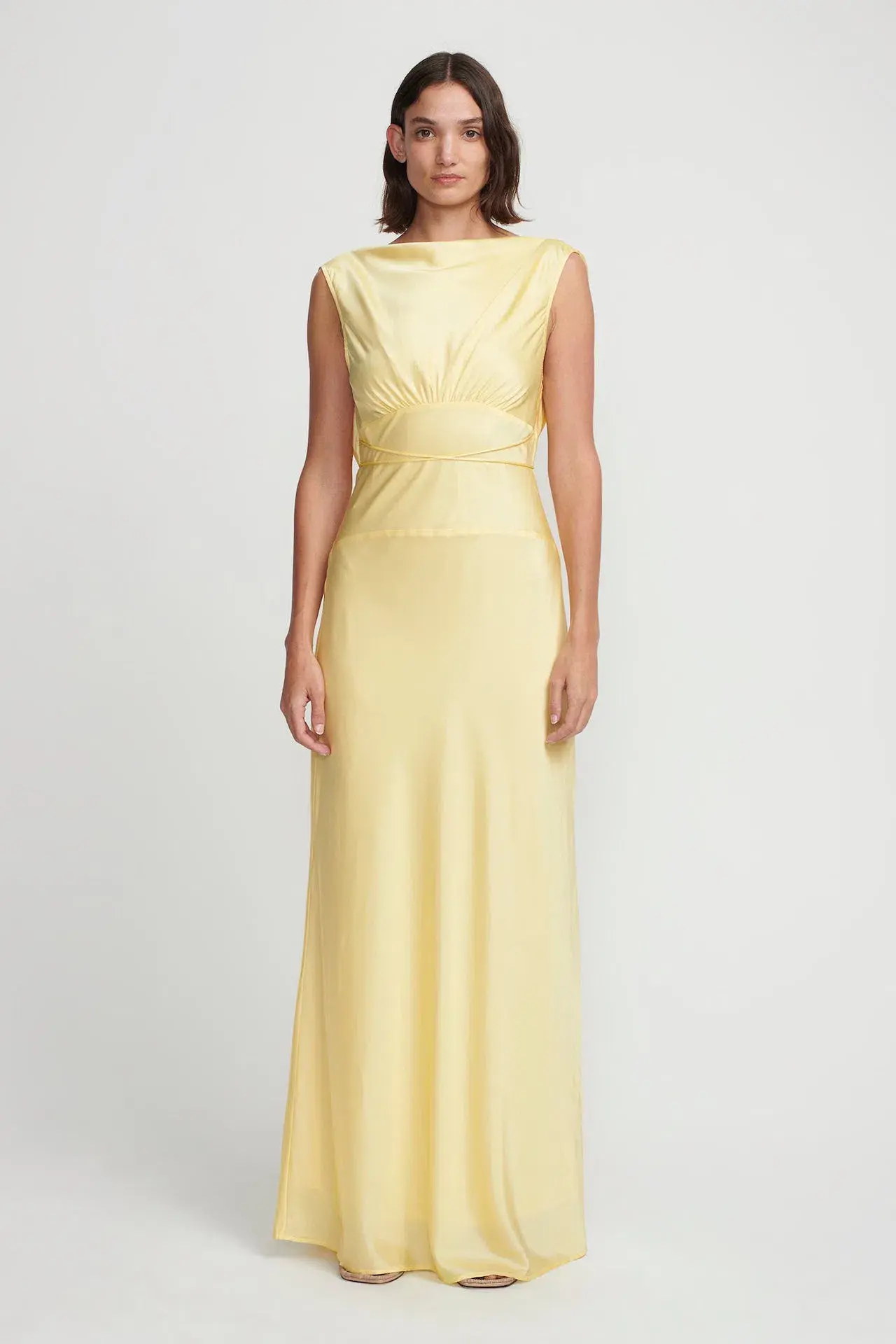 Hansen and Gretel Clara Bias Dress Butter Size XS / AU 6 - Image 1