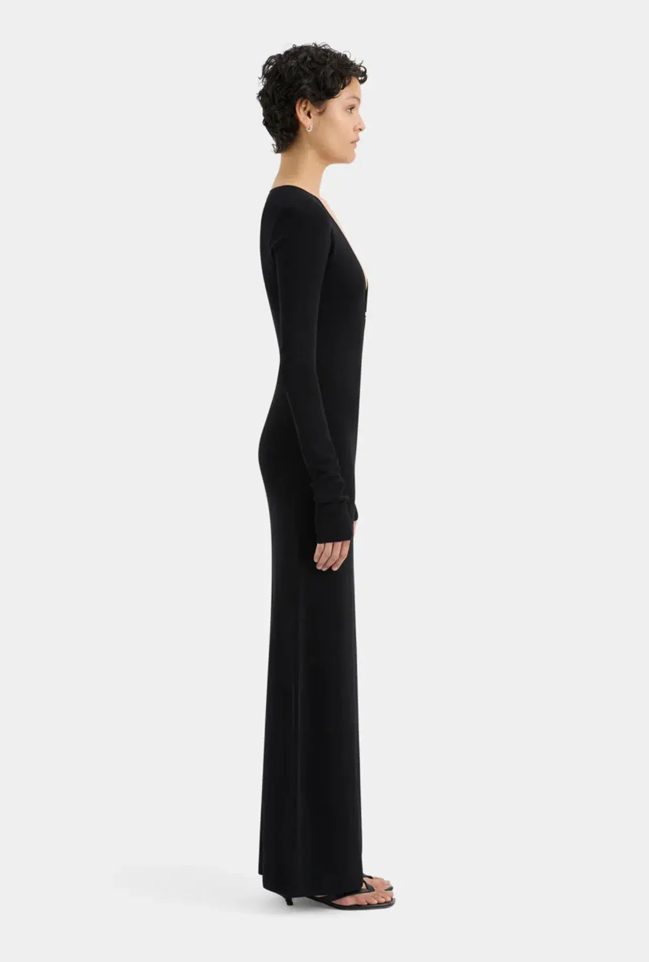 Sir the Label Kinetic Beaded Long Sleeve Maxi Dress Black Size 0 / AU 6 - Image 2