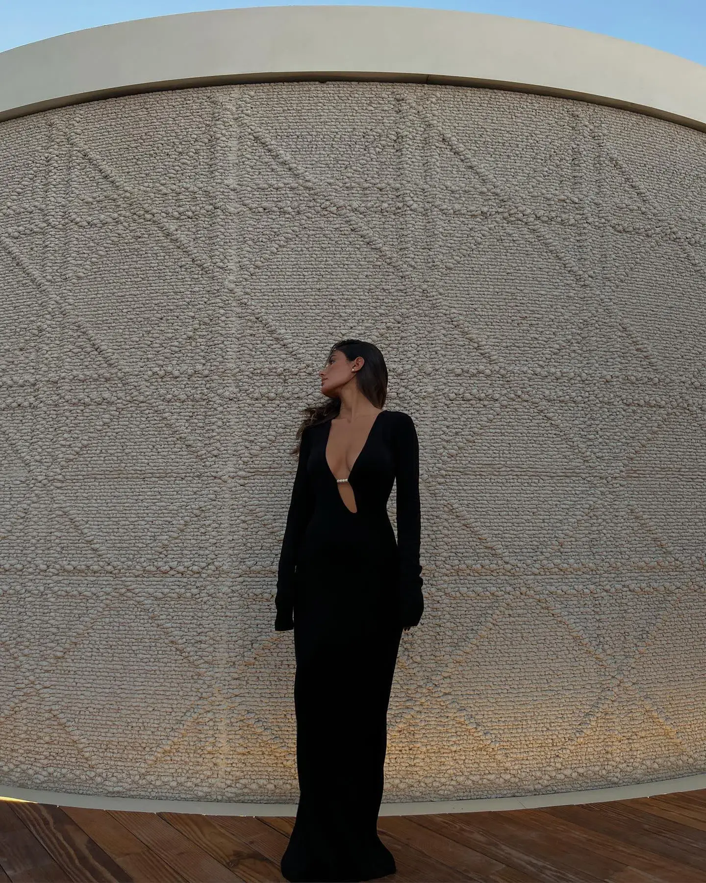 Sir the Label Kinetic Beaded Long Sleeve Maxi Dress Black Size 0 / AU 6 - Image 6