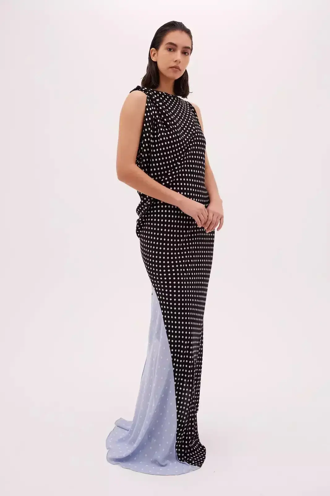 Bianca Spender Spotted Atomica Gown Black/White Size 12  - Image 2