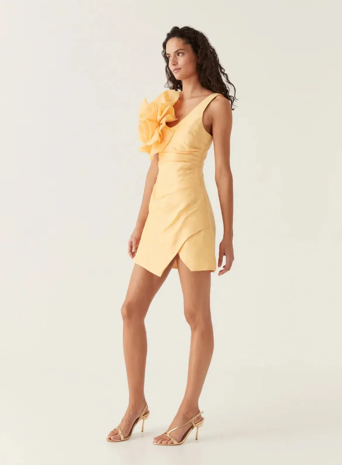 Aje Energy Mini Dress in Marigold Size 8  - Image 2