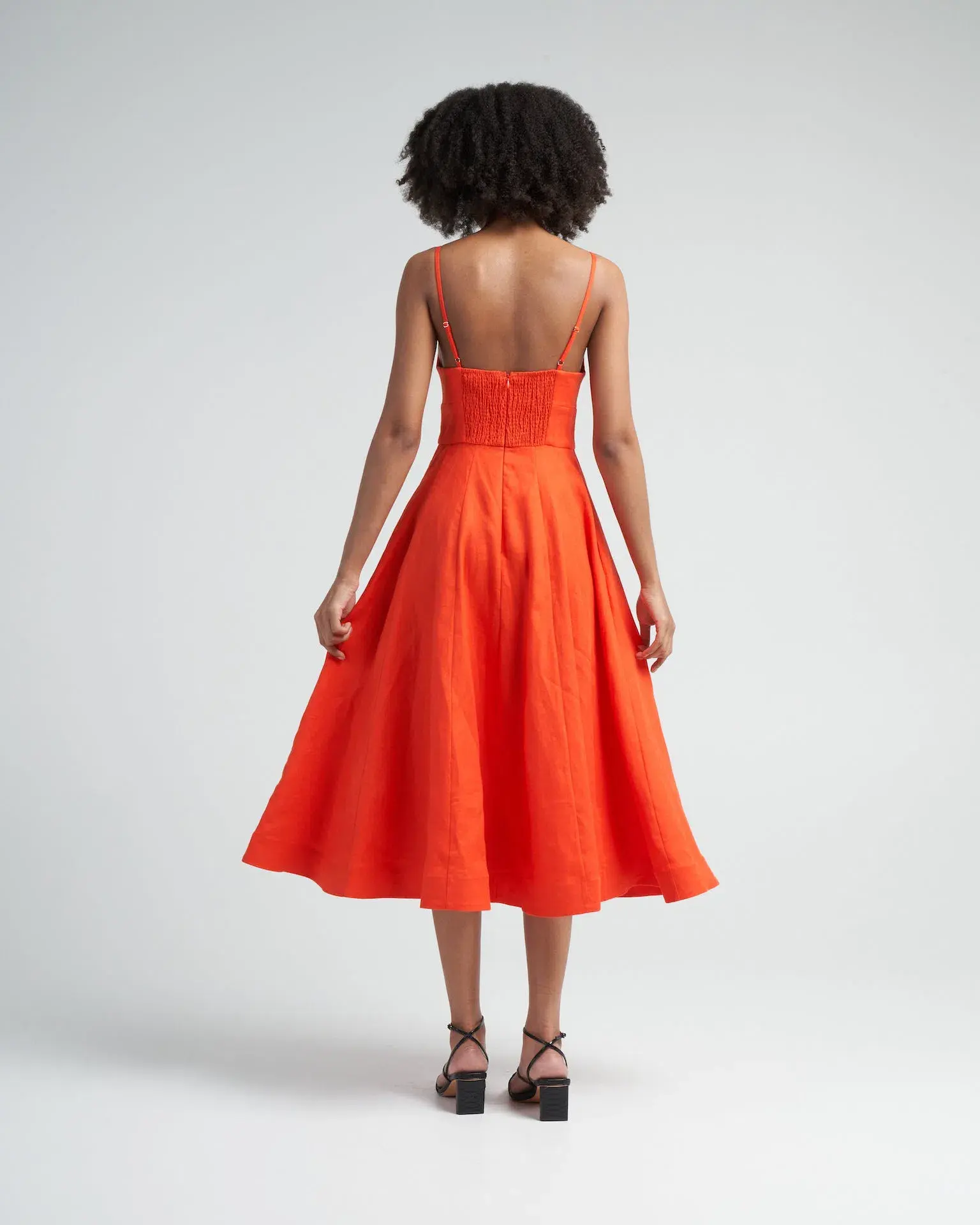 Zimmermann Wonderland Picnic MIdi Dress in Red Size  - Image 2