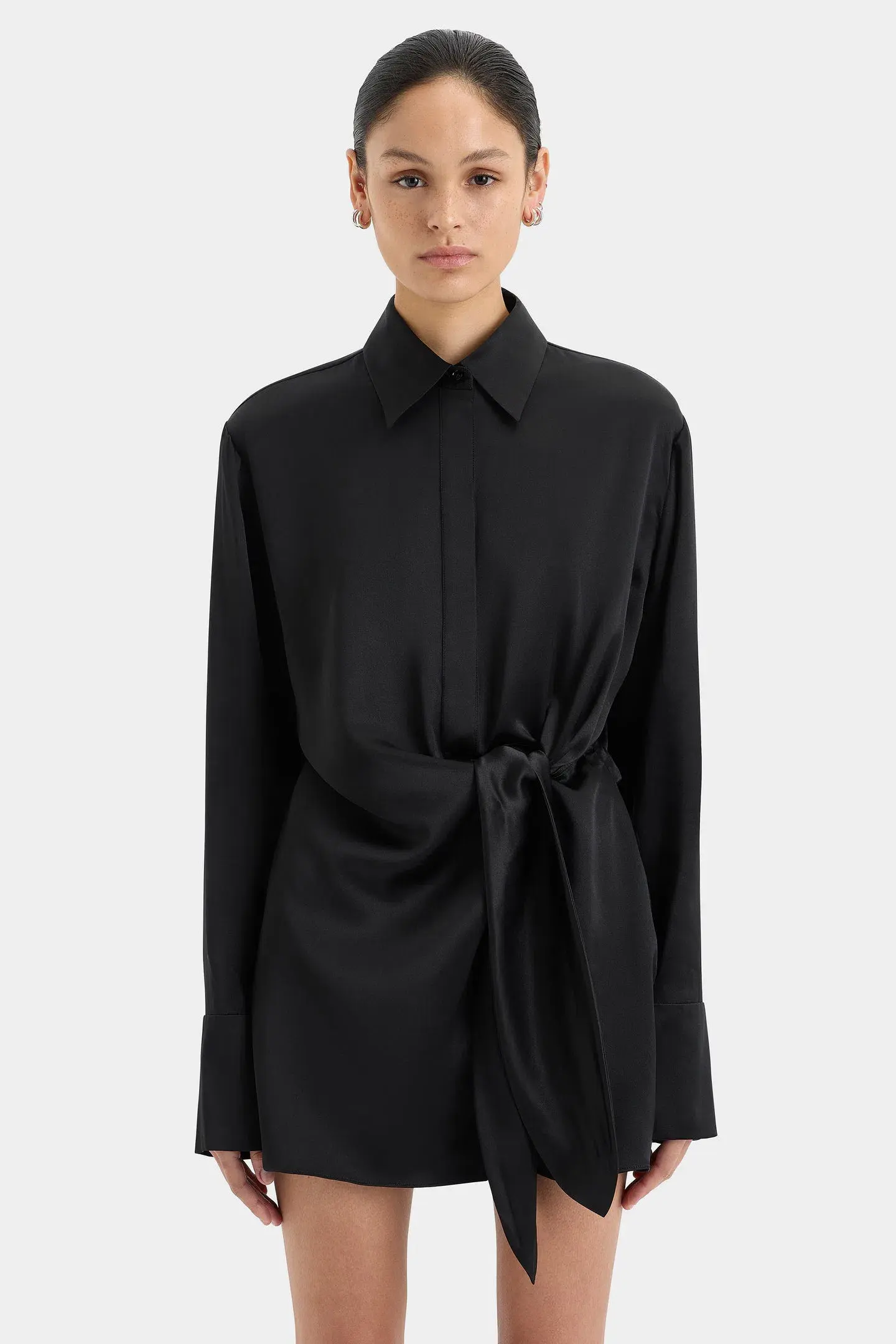 Sir the label Sorrento Shirt Dress Black Size AU 8  - Image 2