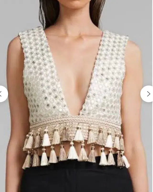 Eliya the Label Shakira Top Cream Size 6 - Image 1